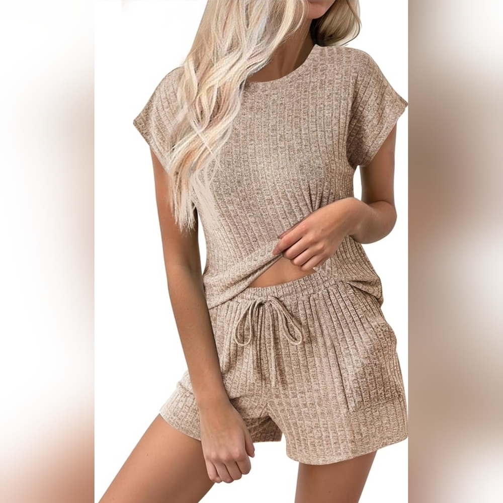 Loungewear Pajama Shorts Set
